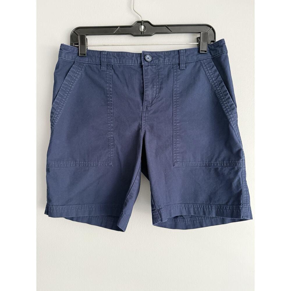 Patagonia Shorts Womens Size 6 Navy Organic Cotton Casual Outdoor Hiking Casual